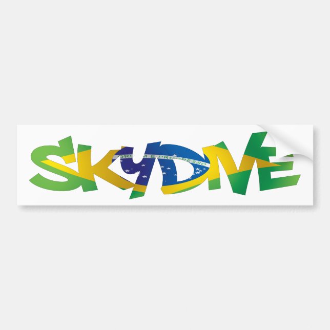 BUMPER STICKER SKYDIVE BRAZIL (Front)