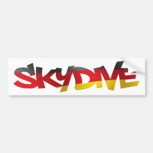 BUMPER STICKER SKYDIVE GERMANY