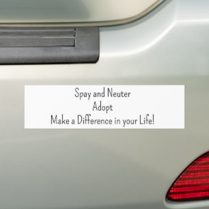 Bumper Sticker Spay and Neuter