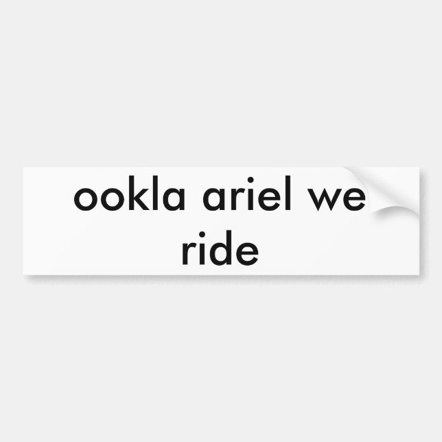 Bumper Sticker Template (Front)
