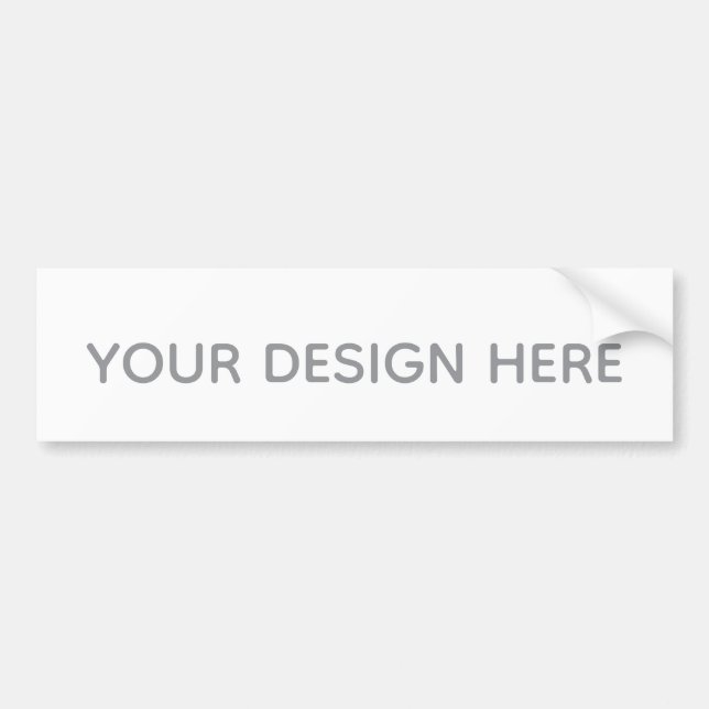 Bumper Sticker Template (Front)