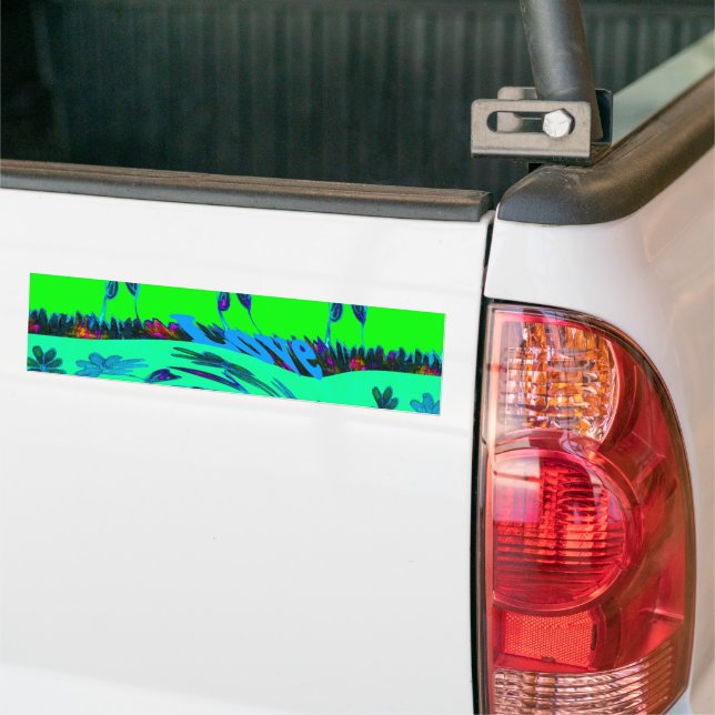 Bumper Sticker Template Car Bumper Sticker (On Truck)