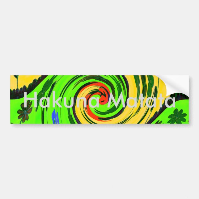 Bumper Sticker Template Car Bumper Sticker (Front)