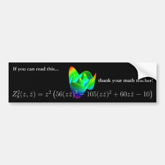Bumper sticker: thank your math teacher! 2 sticker