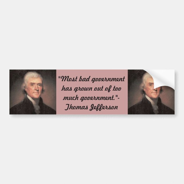 Bumper Sticker : Thomas Jefferson (Front)