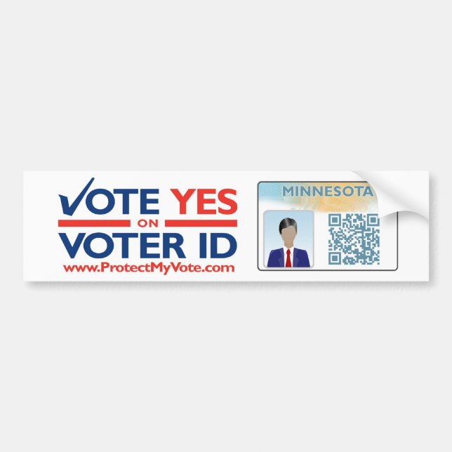 Bumper Sticker - Vote YES on Voter ID (Front)