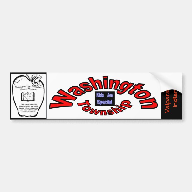 Bumper Sticker Washington Township Kids/Special (Front)
