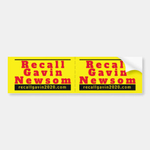 Bumper Stickers recallgavin2020