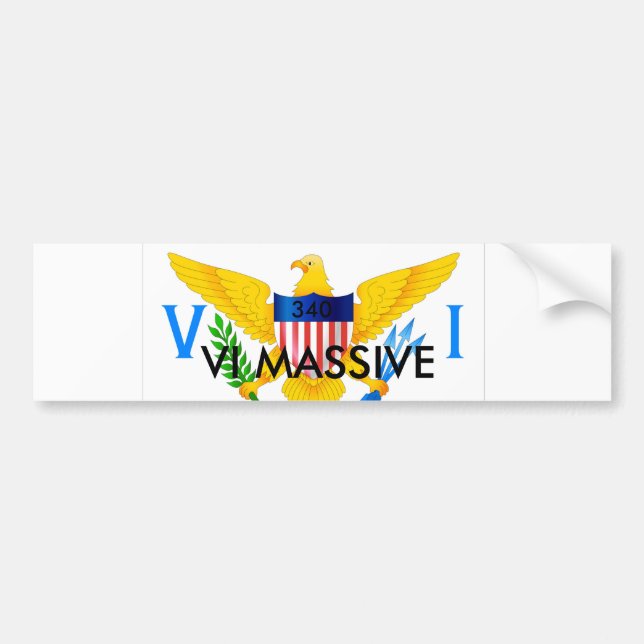 BUMPER,VI MASSIVE BUMPER STICKER (Front)