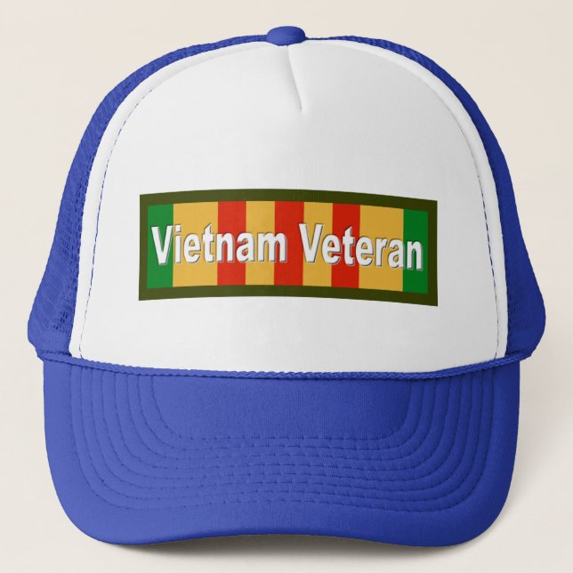 BUMPER vietnam veteran 222 Trucker Hat (Front)