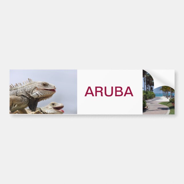 bumpersticker aruba bumper sticker (Front)