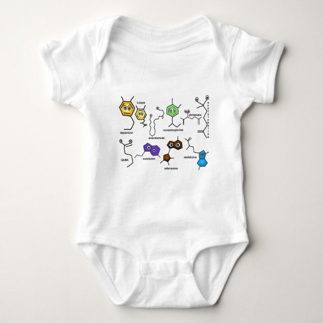 Bumpy Neurotransmitters Baby Bodysuit (Front)