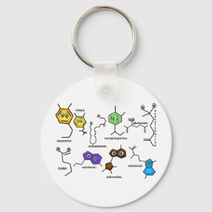 Bumpy Neurotransmitters Key Ring
