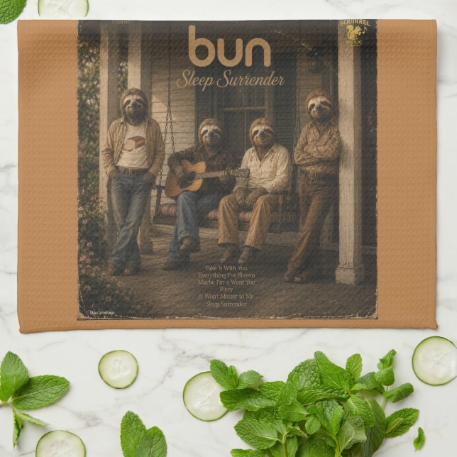 Bun Album: a Parody Tea Towel (Folded)