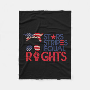 Bun American Flag Pro Choice Star Stripes Equal Ri Fleece Blanket