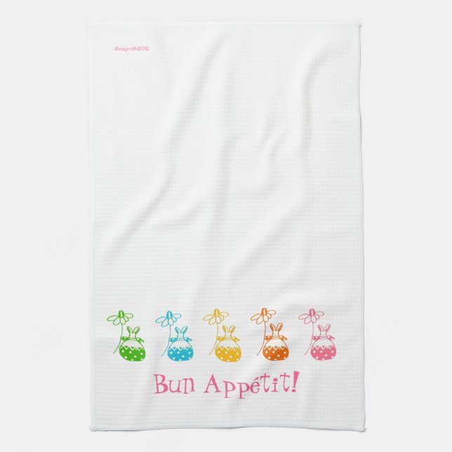 Bun Appétit bunny towel (Vertical)