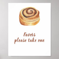 Bun cinnamon baby shower Favours