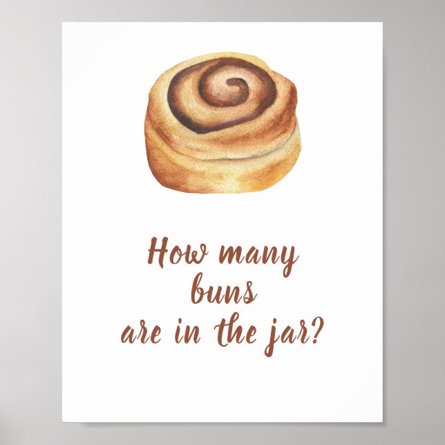 Bun cinnamon - Guess how many buns Poster (Front)