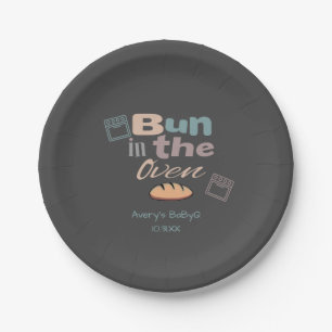 Bun In The Oven BaBy Q Shower  Paper Plate