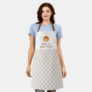 Bun In The Oven Baby Shower Baking Apron