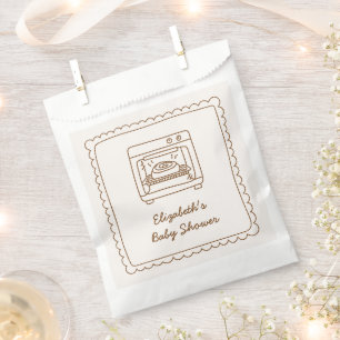 Bun in the Oven Baby Shower Favor Bag, Favour Bags