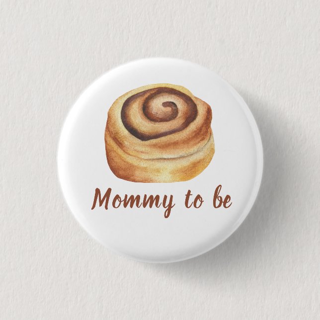 Bun in the oven Baby Shower - Mummy to be 3 Cm Round Badge (Front)
