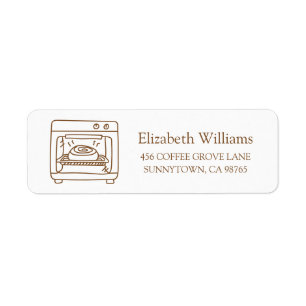 Bun in the Oven Baby Shower Return Address Labels