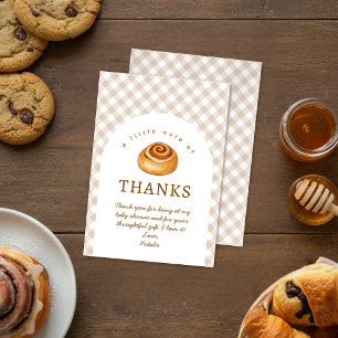 Bun In The Oven Baby Shower  Thank You Card