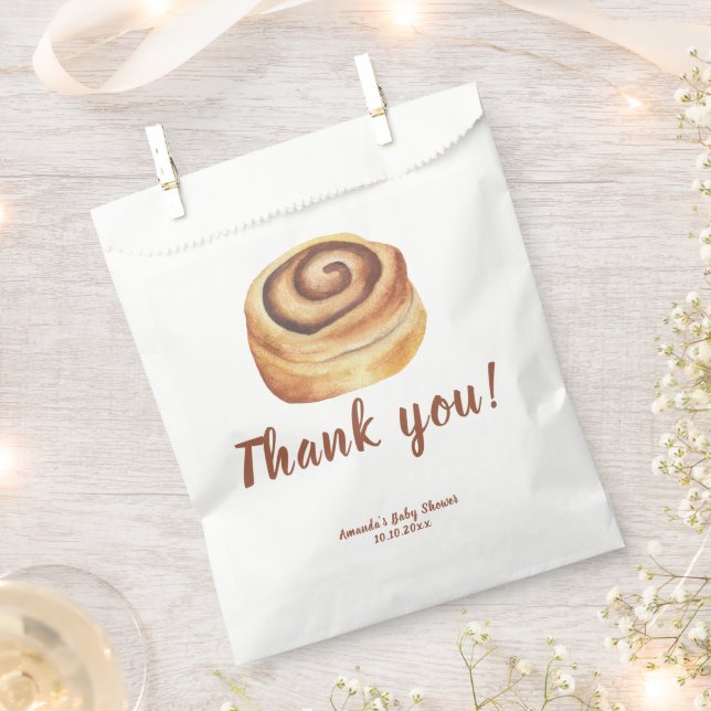 Bun in the oven Baby Shower Thank you Favour Bags (Clipped)