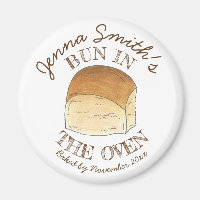 Bun in The Oven Bread Dinner Roll Baby Shower