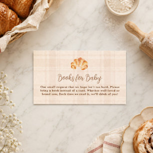 Bun in the Oven Croissant Girl Books For Baby Card