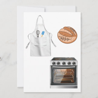 Bun in the oven family costume invitation
