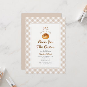 Bun In The Oven Gender Neutral Baby Shower Invitation