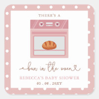 Bun In The Oven Pink Baby Girl Baby Shower