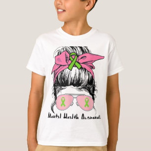 Bun Mental Health Problems Mental Health Awareness T-Shirt