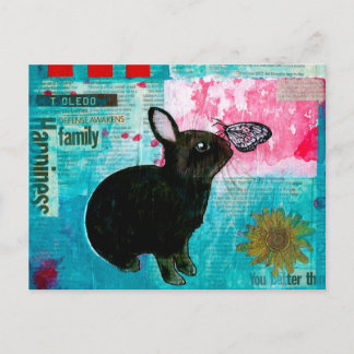 BUN N BUTTERFLY POSTCARD