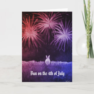 Bun on the 4th of July Card