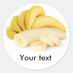 Bunch of banana classic round sticker