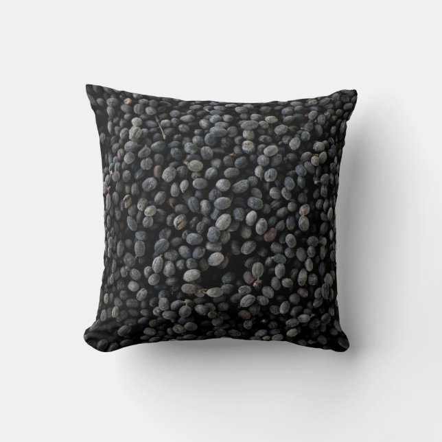 Bunch of black beans cushion (Front)