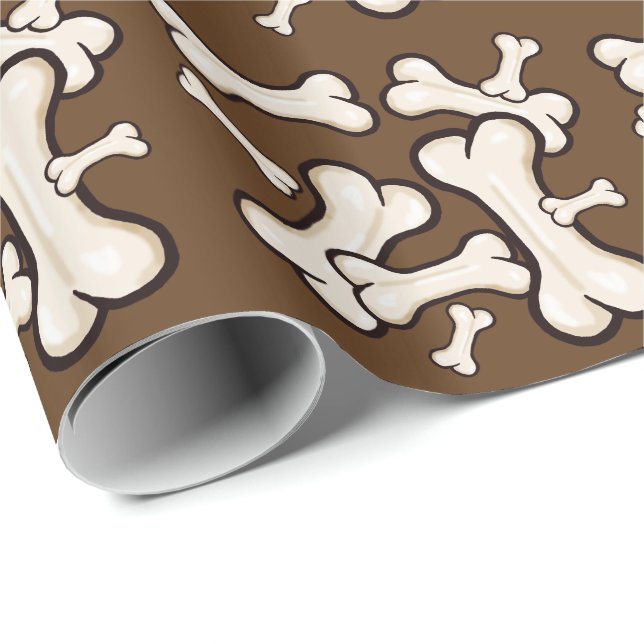 Bunch of Bones Dog Gift Wrap (Roll Corner)