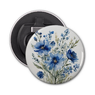 Bunch of Flowers Elegant Watercolor Bottle Opener