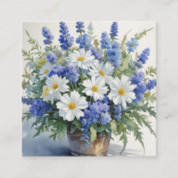 Bunch of Flowers Elegant Watercolor