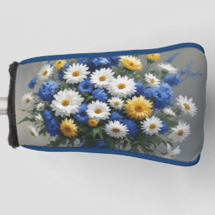 Bunch of Flowers Elegant Watercolor Golf Head Cover