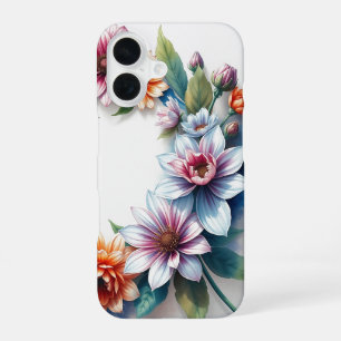 Bunch of Flowers Elegant Watercolor iPhone 16 Case