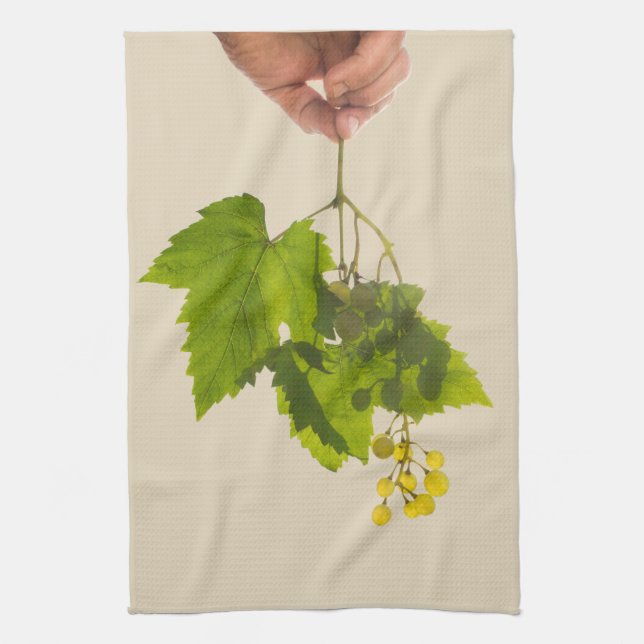 Bunch of grape tea towel (Vertical)