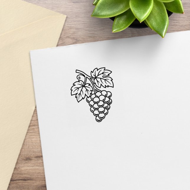 Bunch of Grapes 1x1 Rubber Stamp (Creator Uploaded)