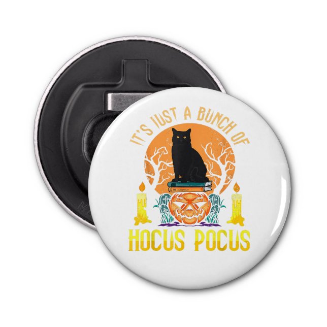 Bunch of Hocus Pocus Black Cat Bottle Opener (Front)