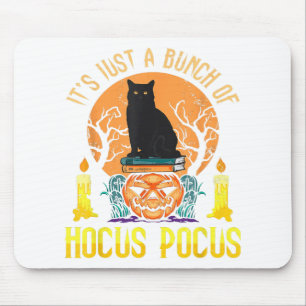 Bunch of Hocus Pocus Black Cat Mouse Pad