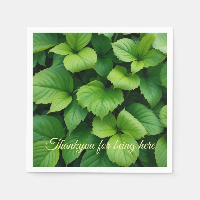 Bunch of Leaves Napkin (Front)