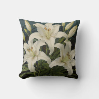 Bunch of lilies throw pillow